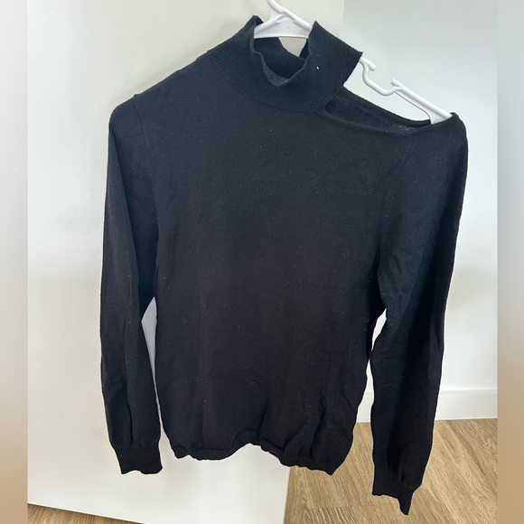 Wit & Wisdom Sweaters - Wit & Wisdom Slit Shoulder Mockneck Sweater